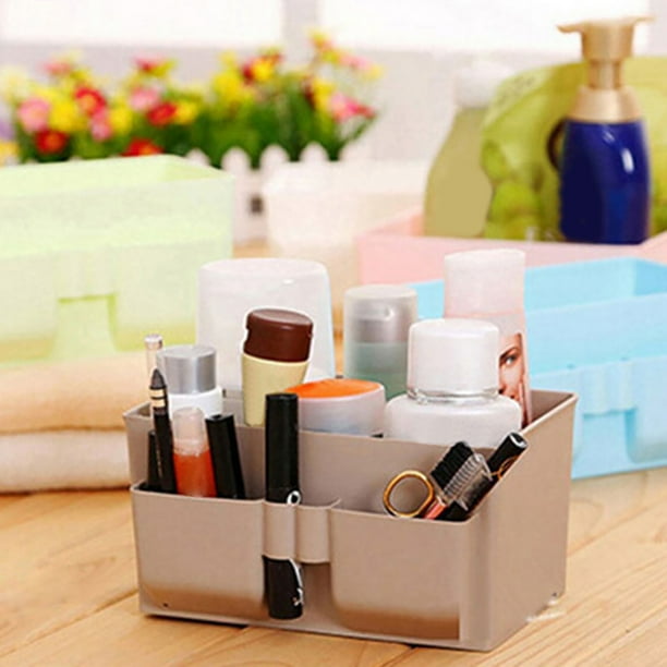 Stationery Organizer Foldable Makeup Box Fabric Bin Pen Basket Desktop Storage